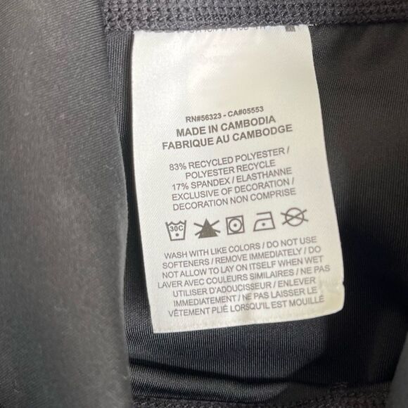 Nike Dri Fit Just Do It Spell Out Black Gray Colorblock Leggings Women Size XS - Picture 11 of 16